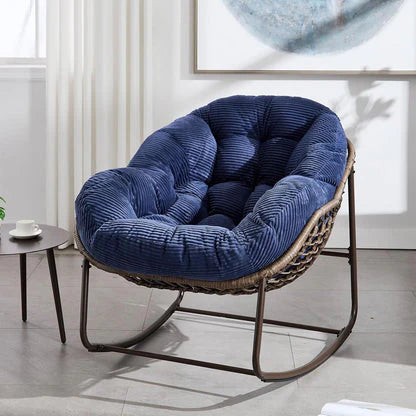 The Deep-Cushioned Magic of a Rocking Papasan Chair