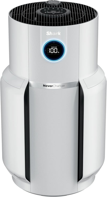 Home purifier with NeverChange HEPA air filter for multi-room powerful purification, filters smoke and captures 99.98% of particles and dust