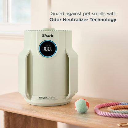 Home purifier with NeverChange HEPA air filter for multi-room powerful purification, filters smoke and captures 99.98% of particles and dust