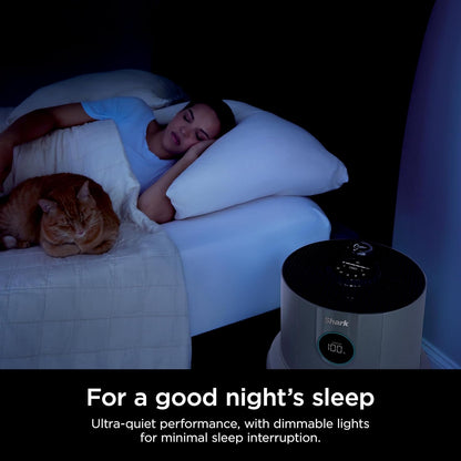 Home purifier with NeverChange HEPA air filter for multi-room powerful purification, filters smoke and captures 99.98% of particles and dust