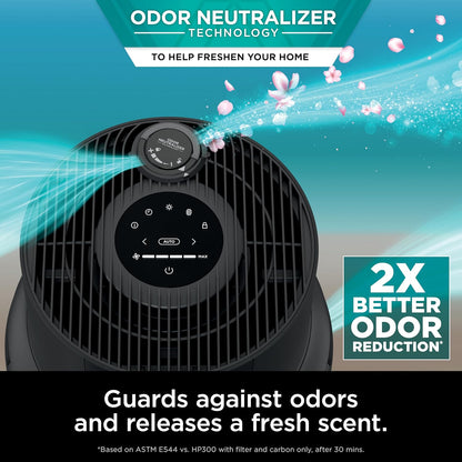 Home purifier with NeverChange HEPA air filter for multi-room powerful purification, filters smoke and captures 99.98% of particles and dust