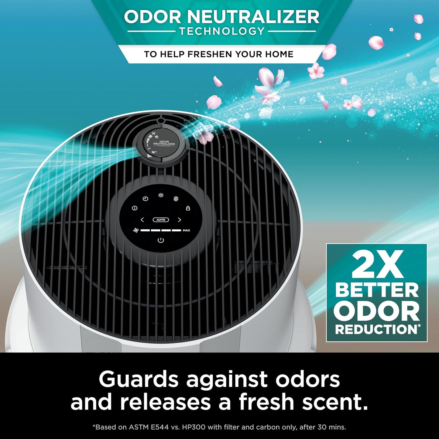 Home purifier with NeverChange HEPA air filter for multi-room powerful purification, filters smoke and captures 99.98% of particles and dust