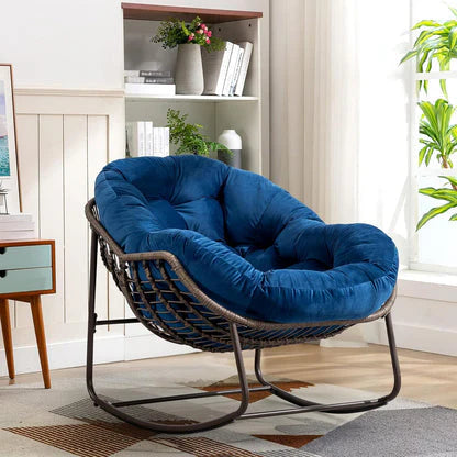 The Deep-Cushioned Magic of a Rocking Papasan Chair