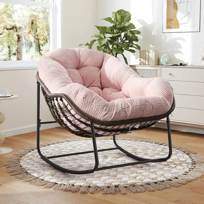 The Deep-Cushioned Magic of a Rocking Papasan Chair