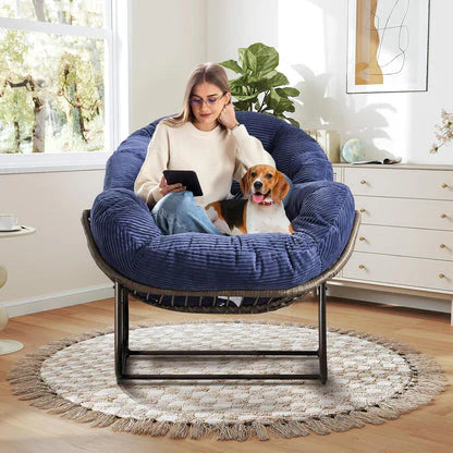 The Deep-Cushioned Magic of a Rocking Papasan Chair