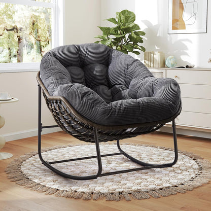 The Deep-Cushioned Magic of a Rocking Papasan Chair