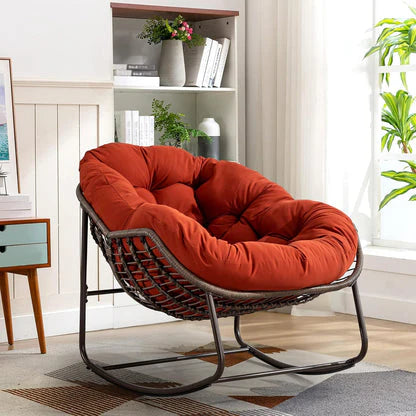 The Deep-Cushioned Magic of a Rocking Papasan Chair